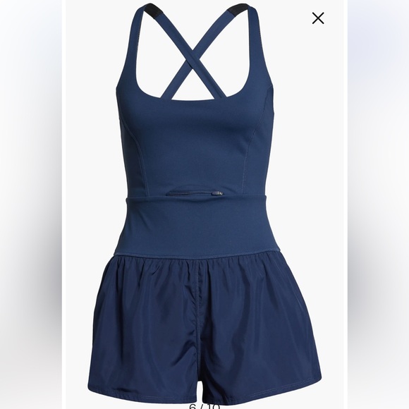 free people movement Pants - Free People Movement NWT Righteous Runsie Medium Navy Blue Supernova